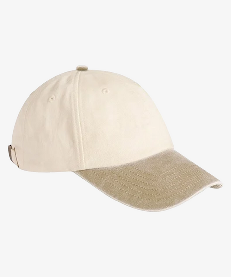 Personalised Contrast Peak Low-Profile Vintage Cap