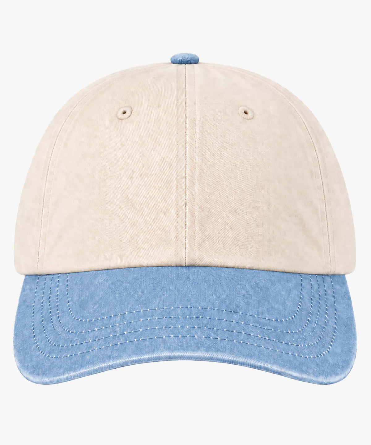 Personalised Contrast Peak Low-Profile Vintage Cap