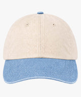 Personalised Contrast Peak Low-Profile Vintage Cap