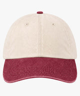 Personalised Contrast Peak Low-Profile Vintage Cap