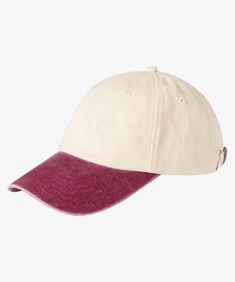 Personalised Contrast Peak Low-Profile Vintage Cap