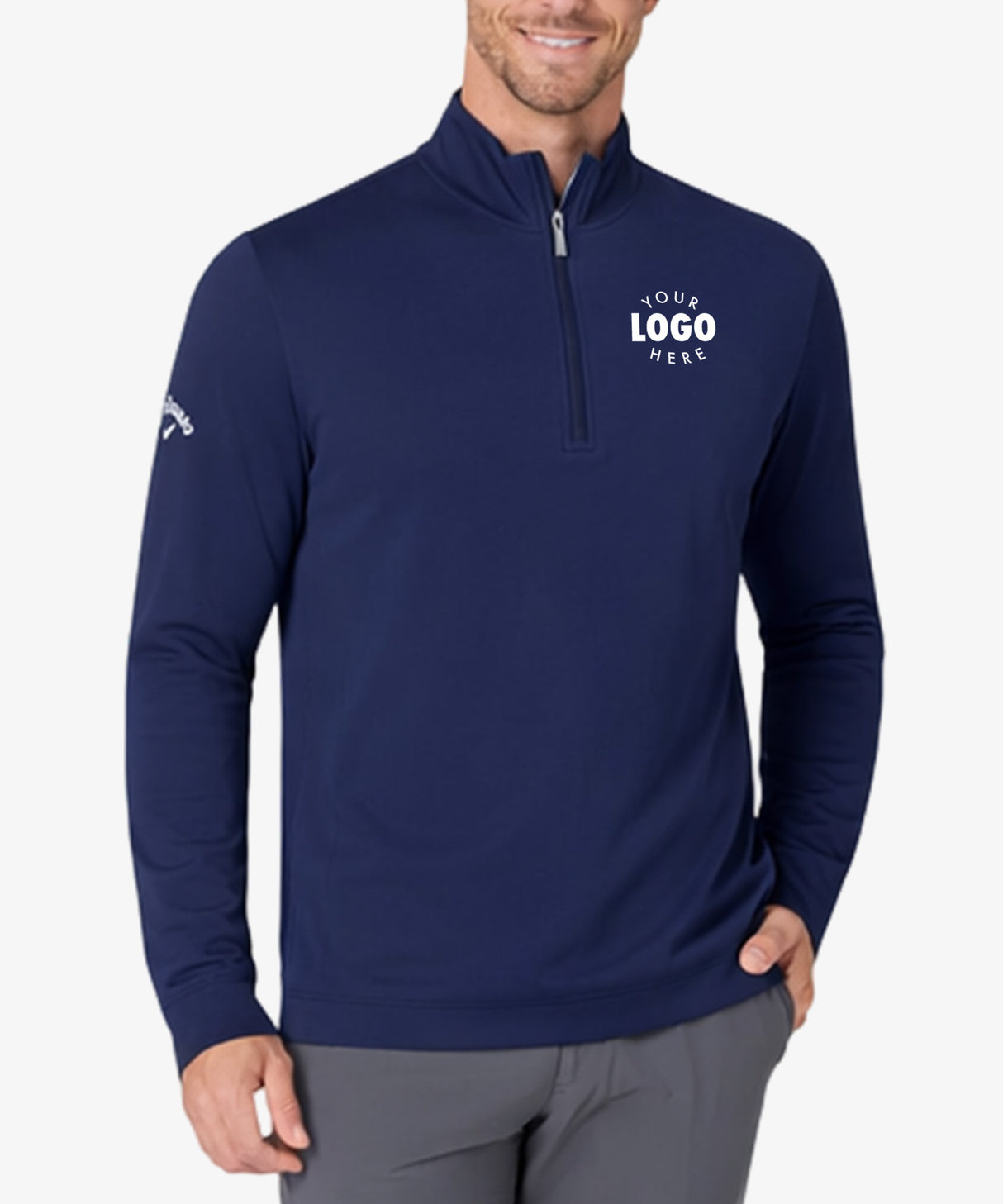 Personalised Men's Callaway Quarter Zip Pullover