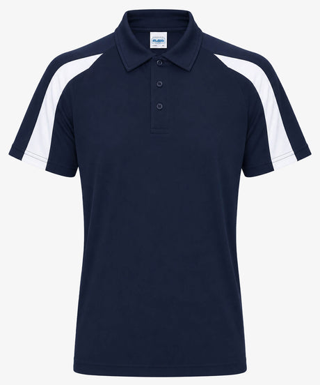 Men's Contrast Sports Personalised Polo Shirt