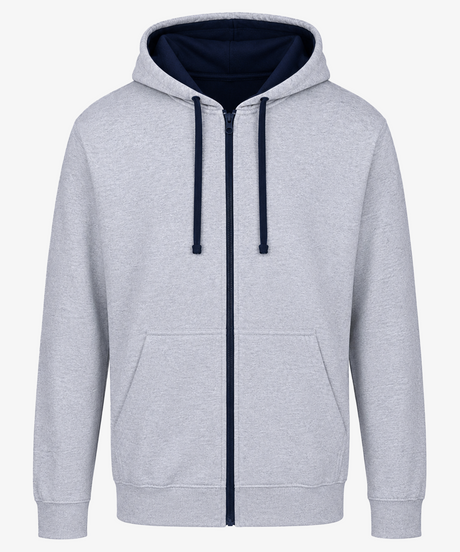 Personalised Unisex Varsity Zip Hoodie