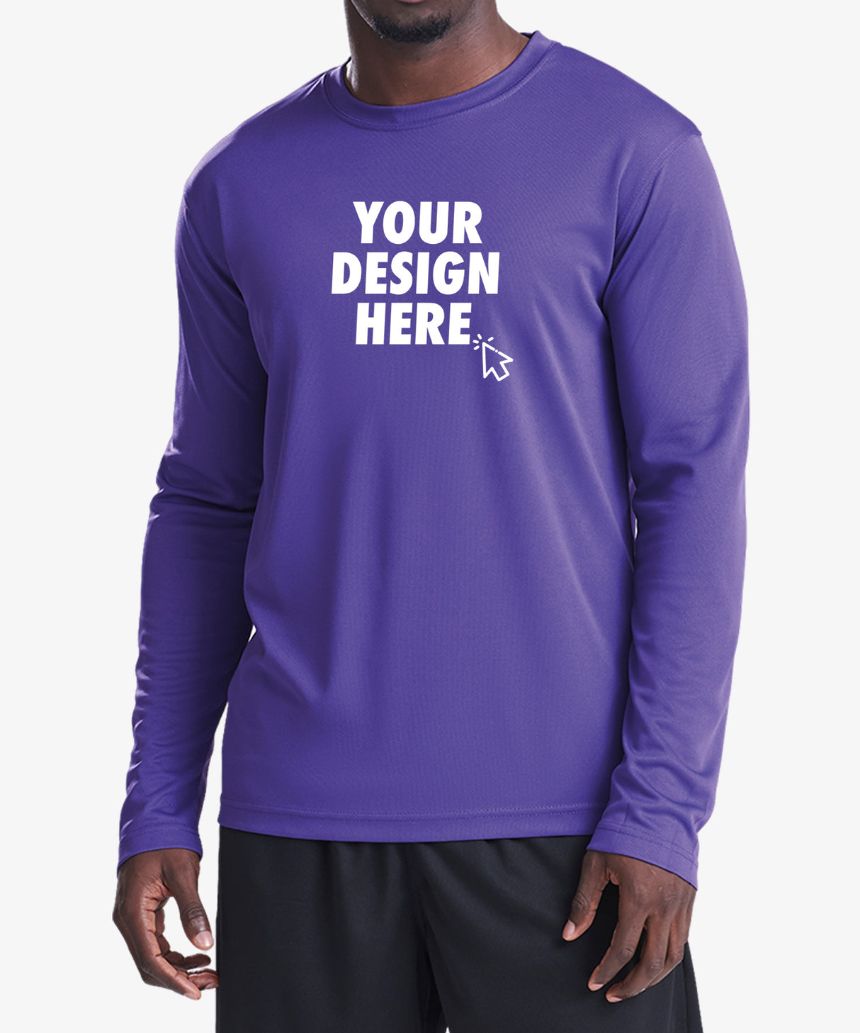 Personalised Men's Long Sleeve Sports Top