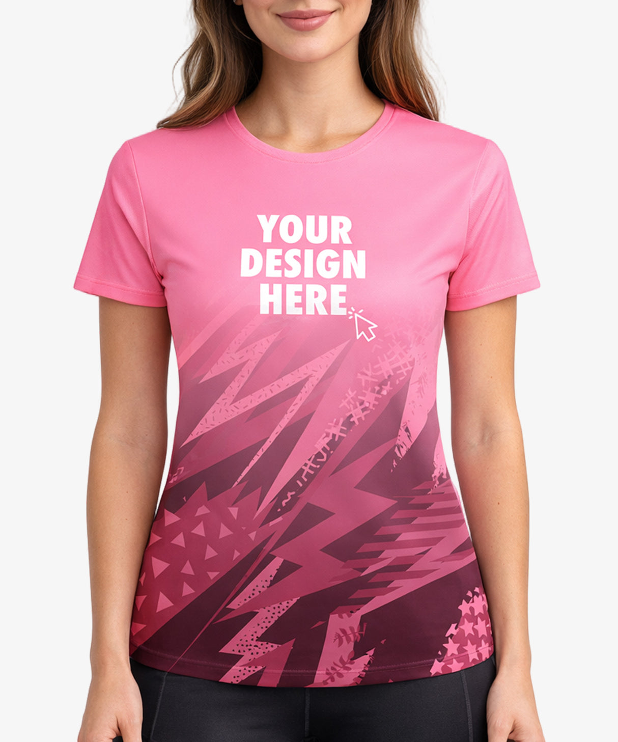 All Over Print Womens Sport Running T Shirt