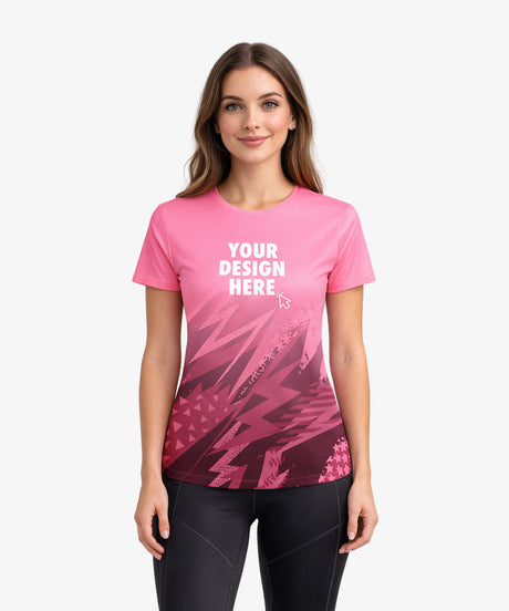 All Over Print Womens Sport Running T Shirt