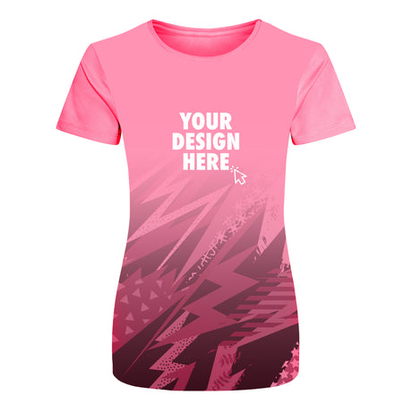 All Over Print Womens Sport Running T Shirt