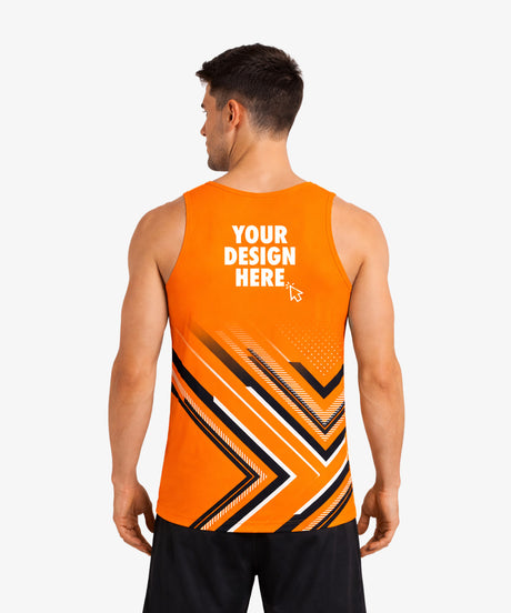 All Over Print Sports Running Mens Vest