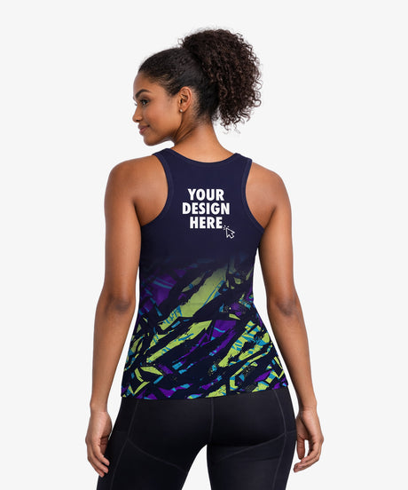 All Over Print Sports Running Womens Vest