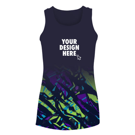 All Over Print Sports Running Womens Vest