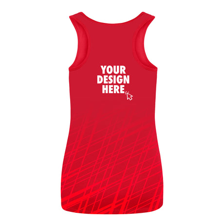 All Over Print Sports Running Womens Vest