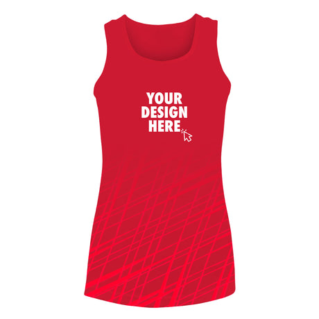 All Over Print Sports Running Womens Vest