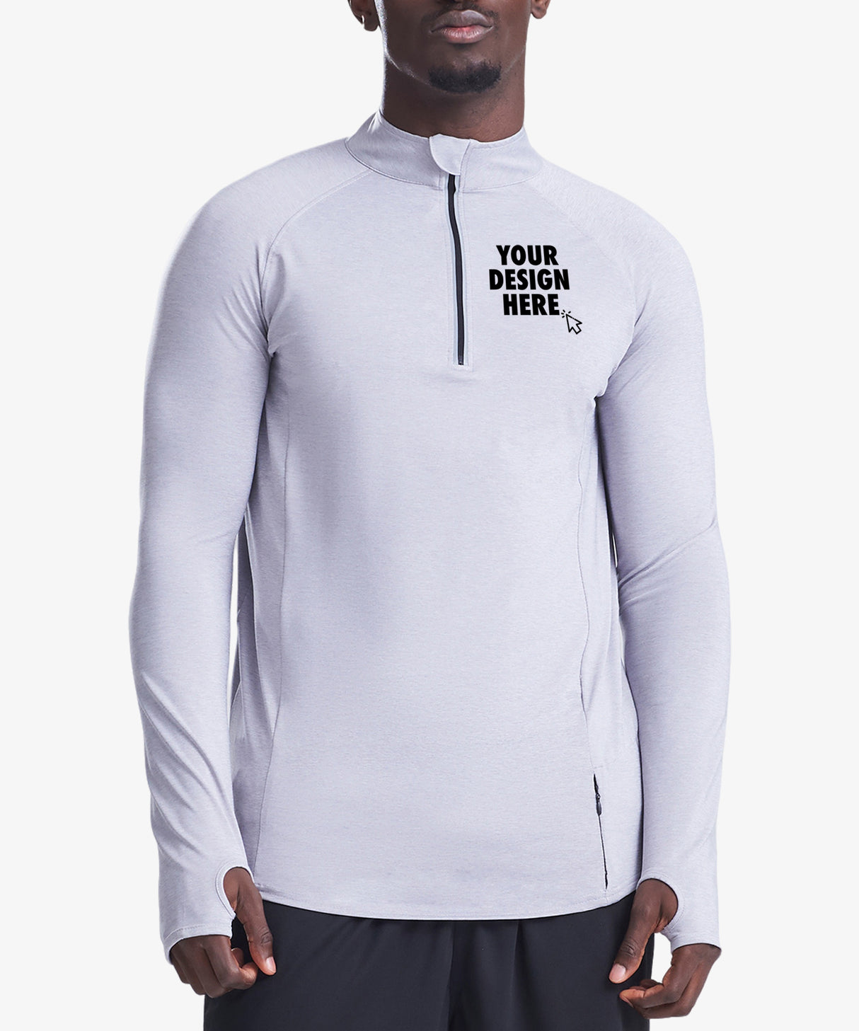 Personalised Men's Sport Half Zip Top