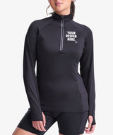 Personalised Women's Cool Stretch Half Zip Top