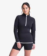 Personalised Women's Contrast Half Zip Top
