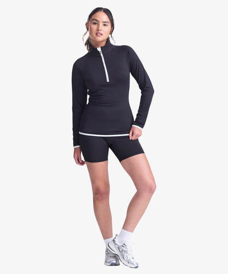 Personalised Women's Contrast Half Zip Top