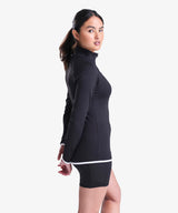 Personalised Women's Contrast Half Zip Top