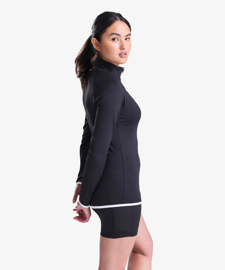 Personalised Women's Contrast Half Zip Top