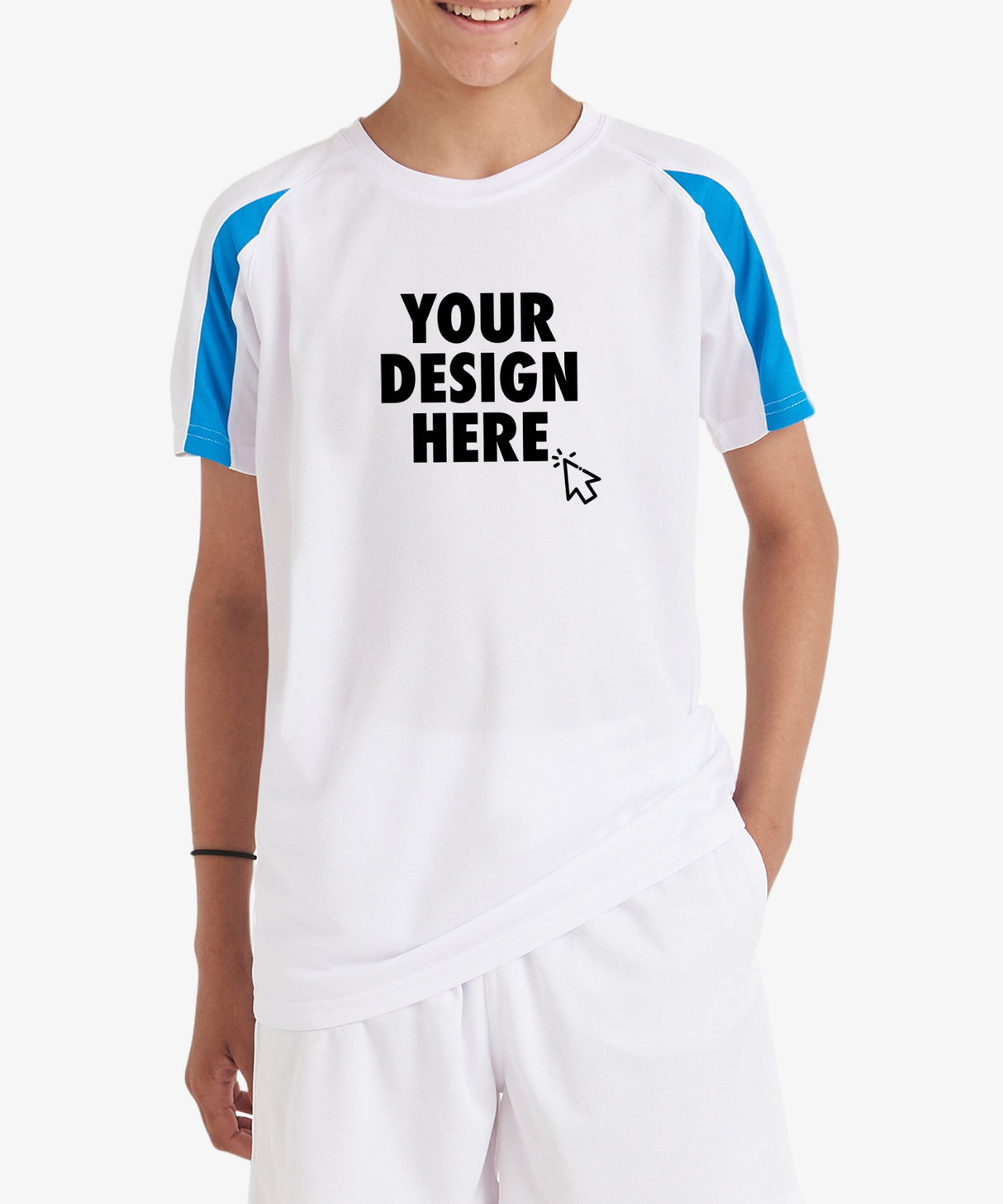 Personalised Kids Contrast Sports T-Shirt