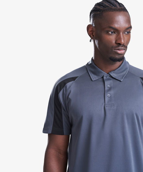 Men's Contrast Sports Personalised Polo Shirt