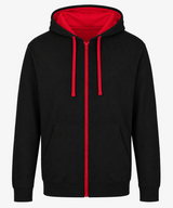 Personalised Unisex Varsity Zip Hoodie