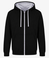 Personalised Unisex Varsity Zip Hoodie