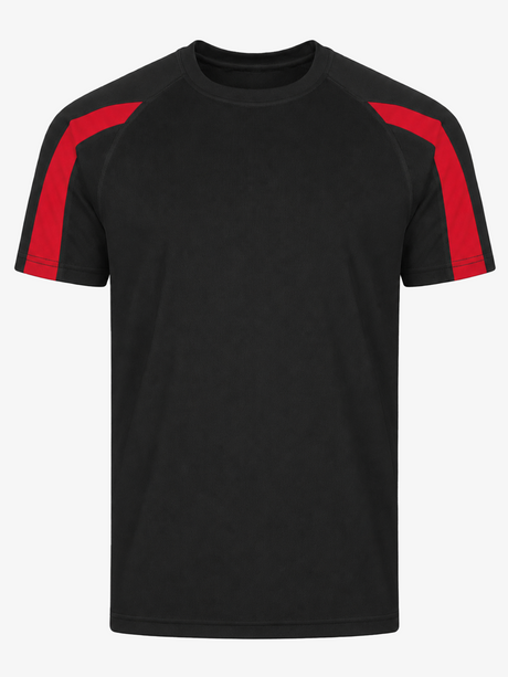 Personalised Kids Contrast Sports T-Shirt