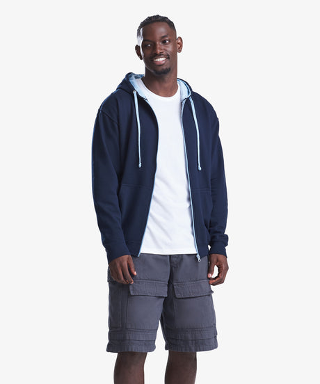 Personalised Unisex Varsity Zip Hoodie