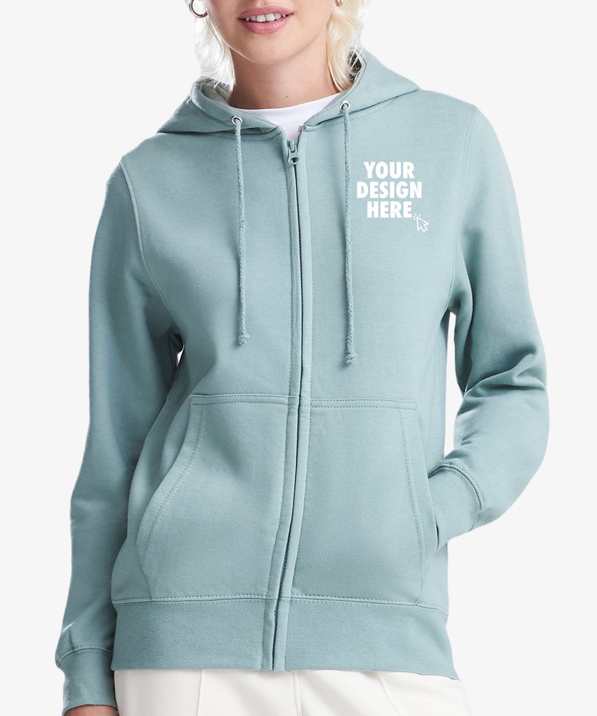 Personalised Women's Zip Hoodie