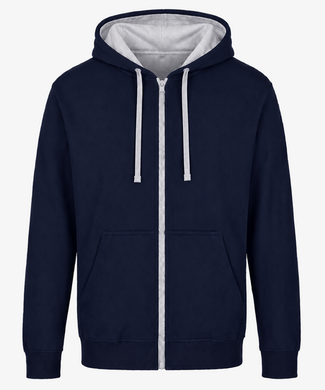 Personalised Unisex Varsity Zip Hoodie