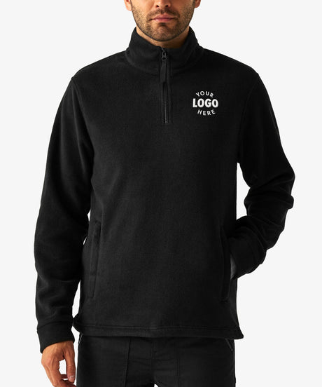 Personalised Mens Quarter Zip Fleece