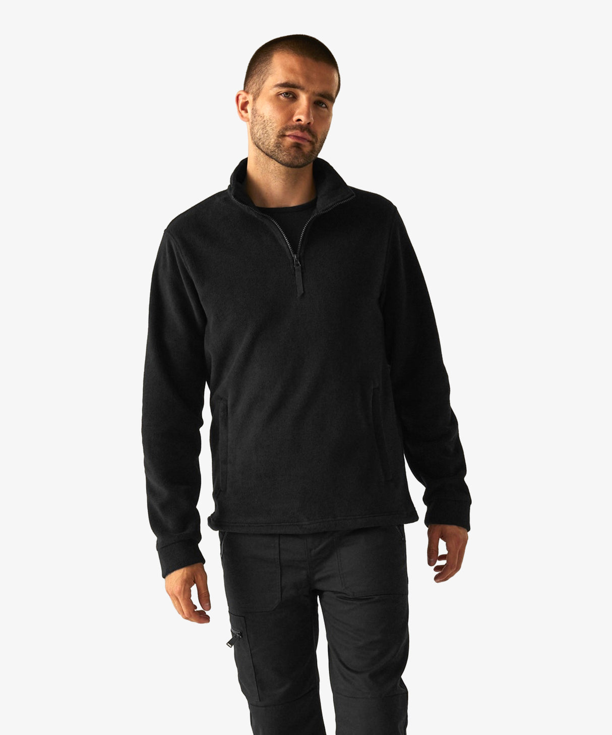 Personalised Mens Quarter Zip Fleece