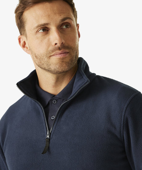 Personalised Mens Quarter Zip Fleece