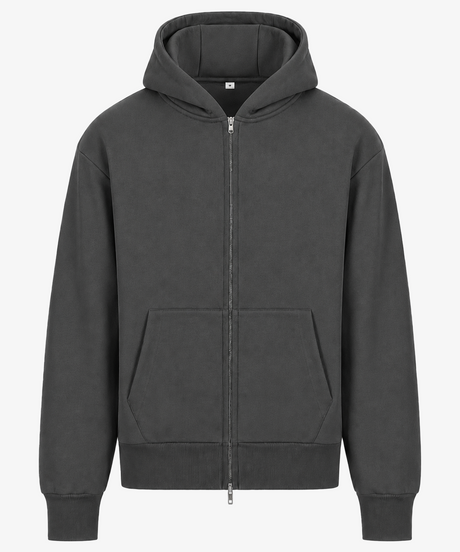 Personalised Unisex Heavyweight Zip Hoodie