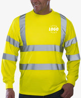 Personalised Hi Vis Long Sleeve T-Shirt