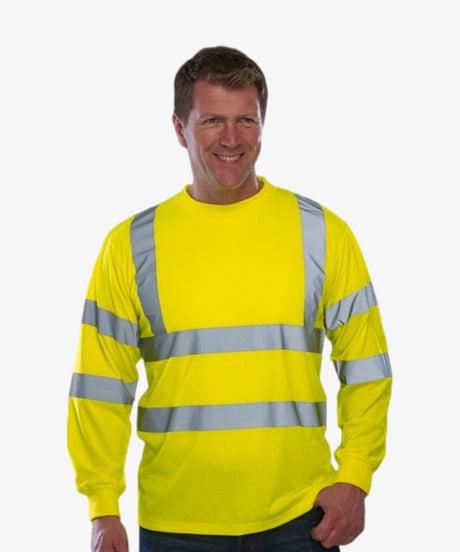 Personalised Hi Vis Long Sleeve T-Shirt