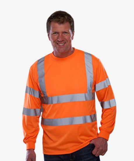 Personalised Hi Vis Long Sleeve T-Shirt