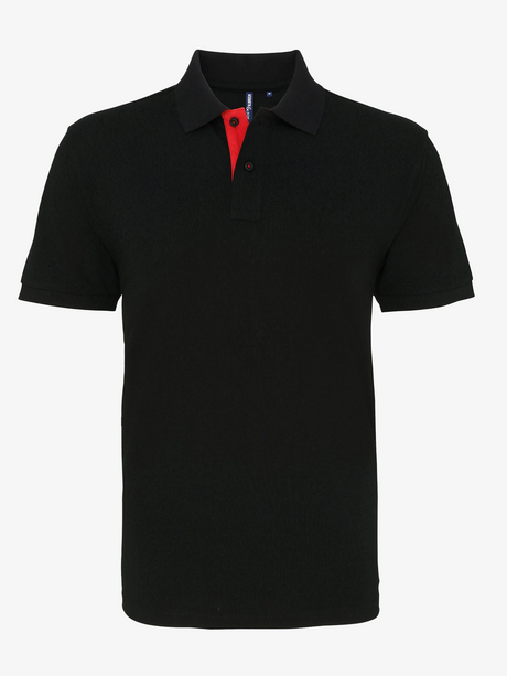 Personalised Men's Contrast Polo Shirt