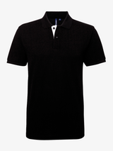 Personalised Men's Contrast Polo Shirt