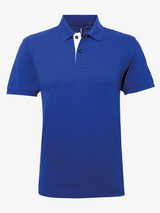 Personalised Men's Contrast Polo Shirt