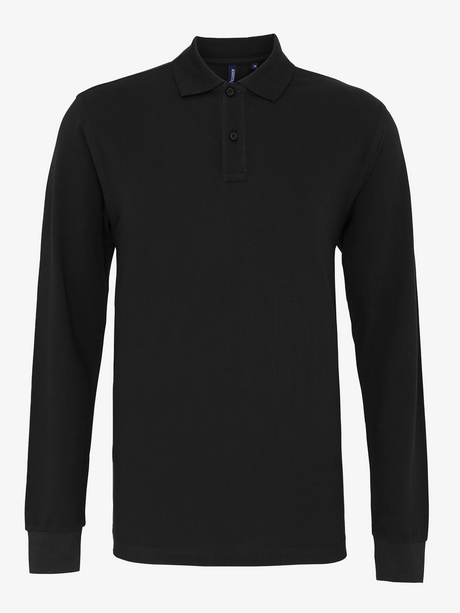Personalised Men's Long Sleeve Polo Shirt