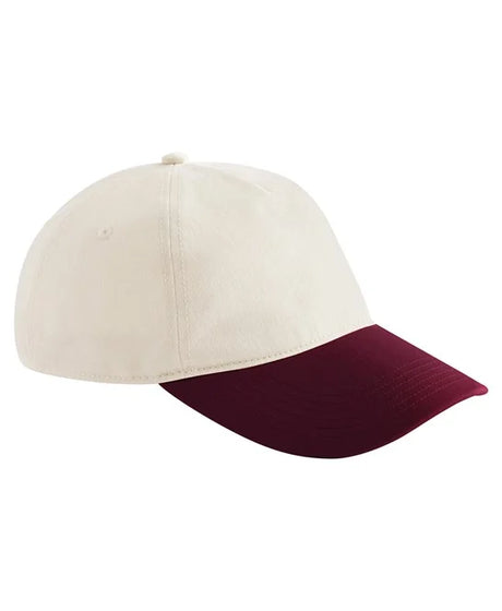 Personalised Contrast Peak Leisure Cap