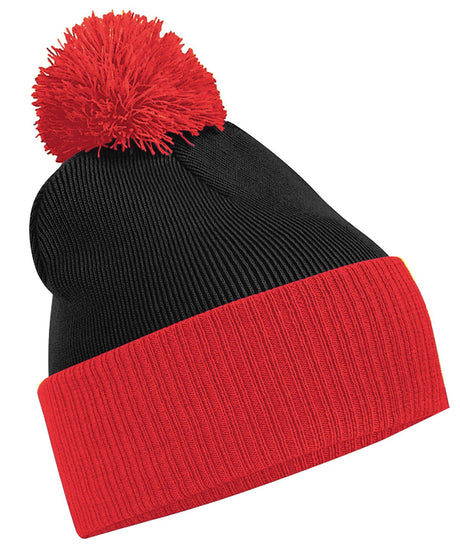 Two Tone Bobble Beanie