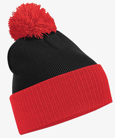 Personalised Two Tone Bobble Beanie