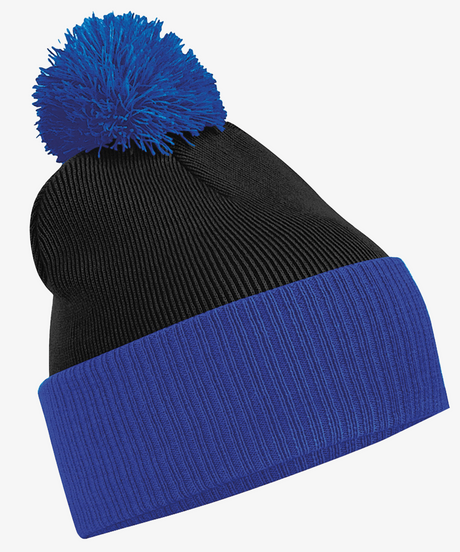 Personalised Two Tone Bobble Beanie