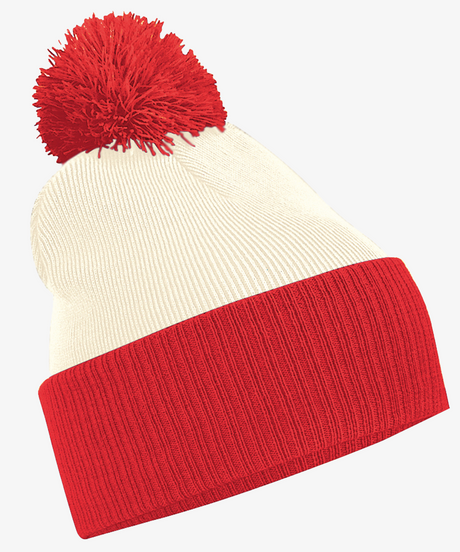 Personalised Two Tone Bobble Beanie