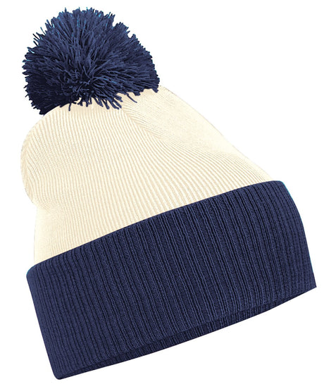 Two Tone Bobble Beanie
