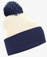 Personalised Two Tone Bobble Beanie