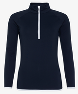 Personalised Women's Contrast Half Zip Top